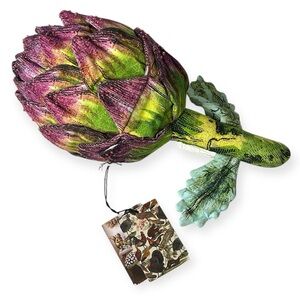 John Derian x Target Green and Purple Artichoke Pillow